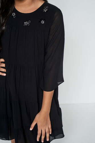Starry Night Black Dress, Black, image 5